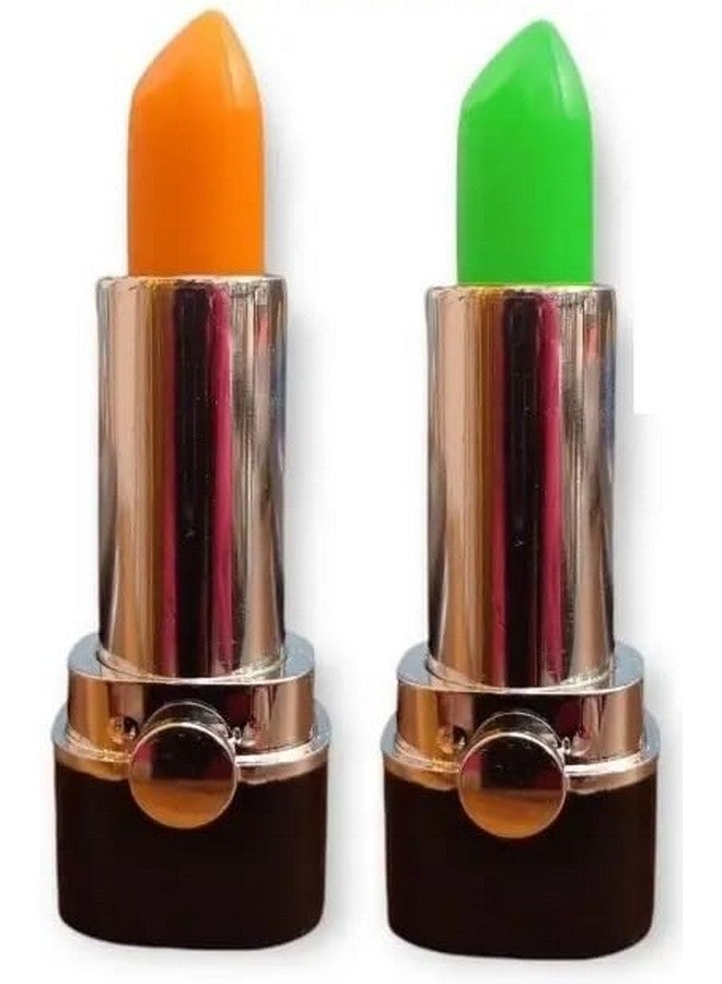 Lui Pui LUIPUI Color Changing Orange & Green Lipstick - Unique Color Shift Formula, Mood-Adapting Lip Color, Long-Lasting & Hydrating, 6 g / 4 g - Image 1