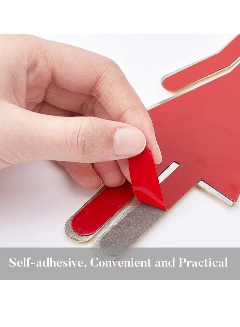 Toilet Signs Self Adhesive for Ladies and Gentlemen, Washroom Door Signs for Home Hotel Office Store Parking Restaurant, Gold - Image 5