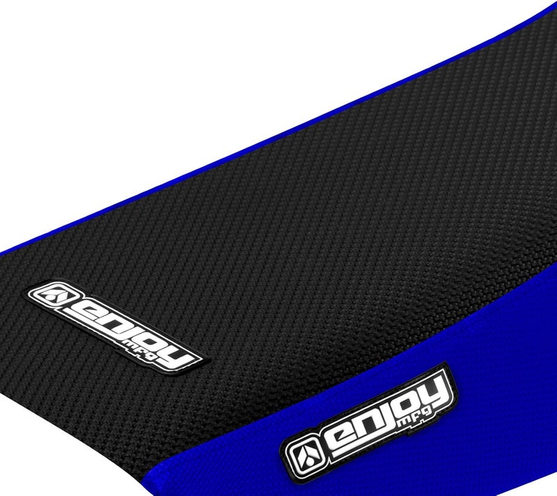 Enjoy Mfg Gripper Seat Cover for 2000-2007 Yamaha TTR 125 - Blue Sides/Black Top - Image 2