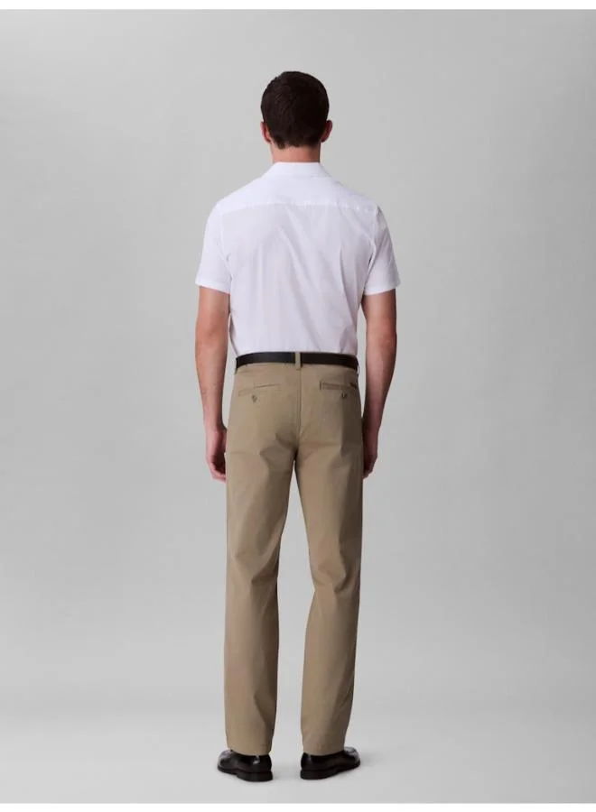 Calvin Klein Jeans Slim Stretch Cotton Chino Trousers