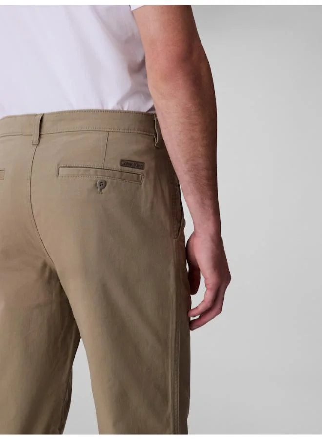 Calvin Klein Jeans Slim Stretch Cotton Chino Trousers