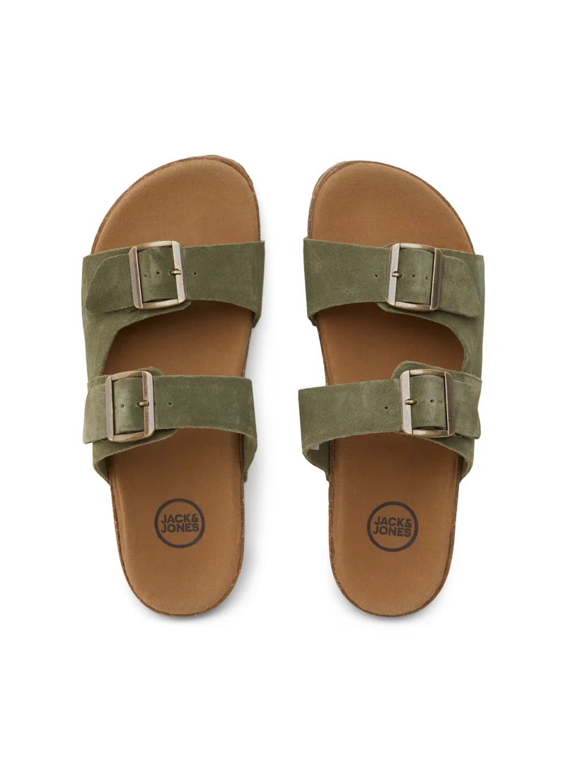Suede Flat Sandals