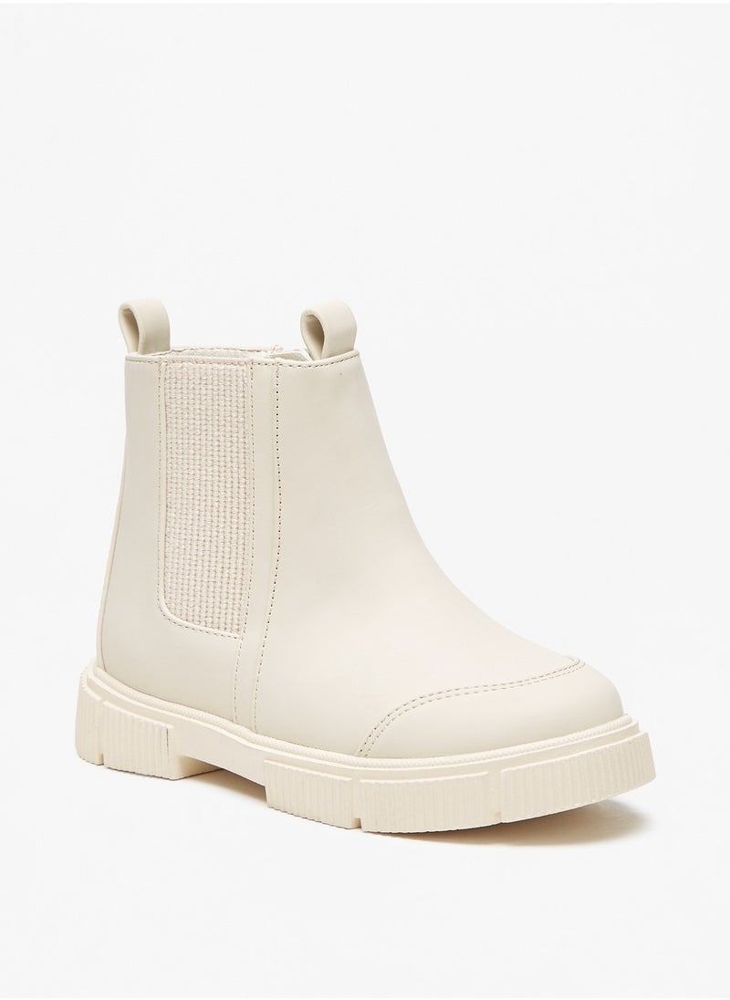 Flora Bella By Shoexpress - Girls Gusset Detail Ankle Boots with Zip Closure - Image 1