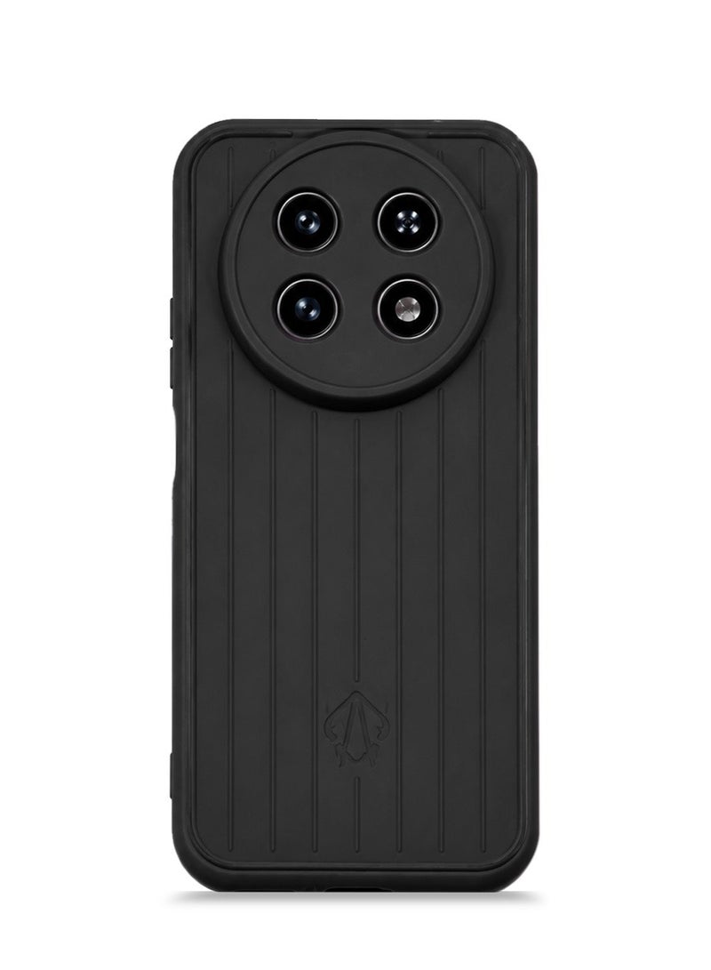 Wtech Huawei nova 15 Max 4G 2026 Fashion Case TPU Texture Silicone Sides Case Cover - Black - Image 5