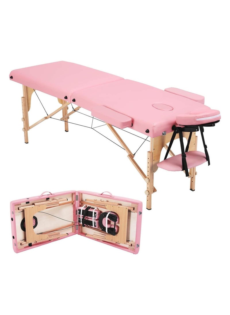 Cool Baby Portable Spa Bed Folding Facial Adjustable Lash Tattoo Table with Headrest Armrest  - Image 1