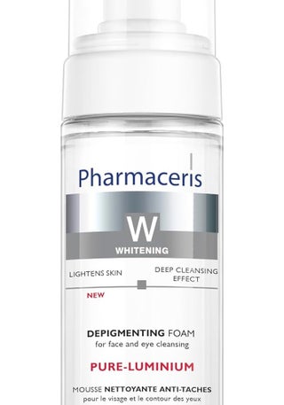 Pharmaceris W Pure Luminum Depigmenting Foam, 150ml - Brightening Face Cleanser for Hyperpigmentation & Uneven Skin Tone
