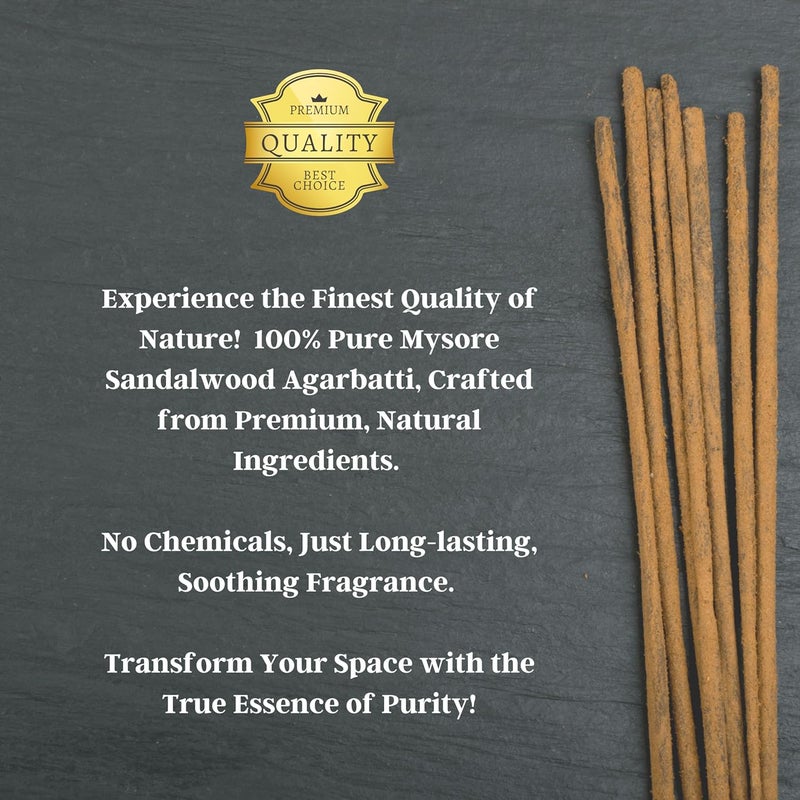 Special Mysore Mysore Sandal Incense Sticks 200g LongLasting Fragrance 100 Pure Natural Original Agarbatti for Pooja and More - Image 3