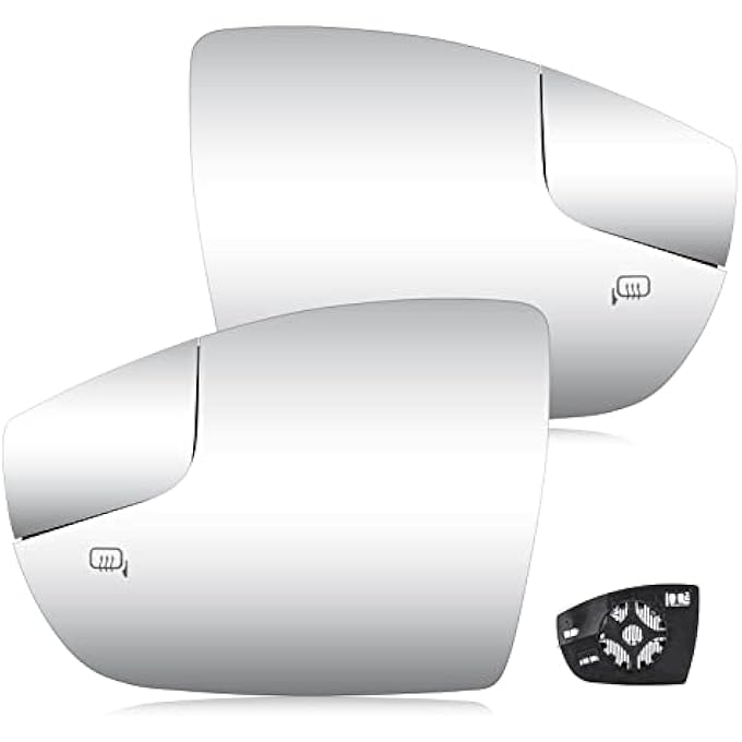 ريحني زجاج مرآة مدفأ على الجانب الأيمن من السائق والراكب مع حامل خلفي مناسب لفورد فوكس 20122018 بديل ل Cm5Z17K707H cm5Z17K707G - Image 2