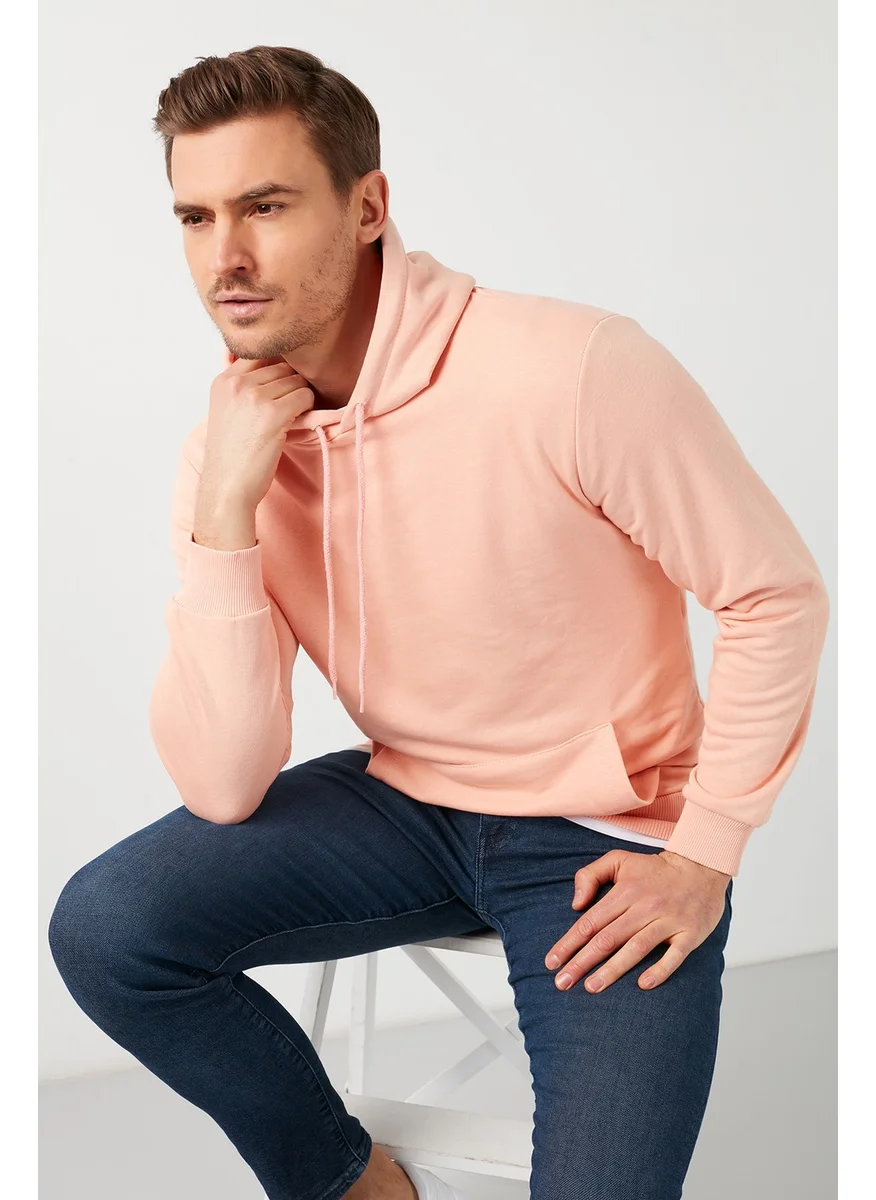 بوراتي Cotton Kangaroo Pocket Hooded Sweat Men's Sweatshirt 541HOODIE