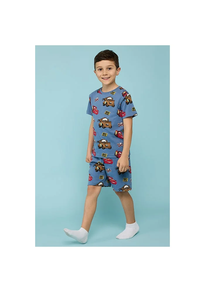 أر أند بي Cars Print Shorts Pyjama Set