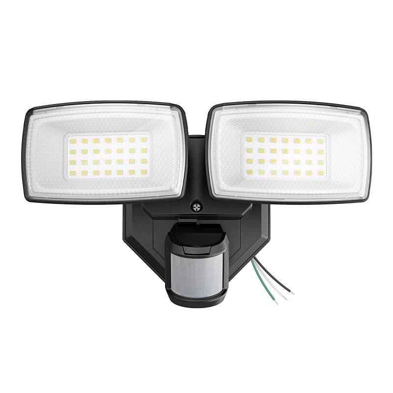 Onforu 32W 2 Head Motion Sensor Outdoor Lights, 3200LM 6500K LED Security Light Hardwired, Dusk to Dawn, Motion Detector Light for Outside, IP65 Waterproof Flood Lights for Garage, Yard(Black) - Image 1