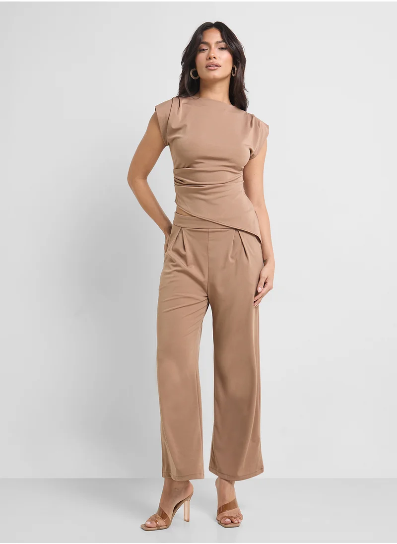 ايلا Asymmetric Top & Pant Set