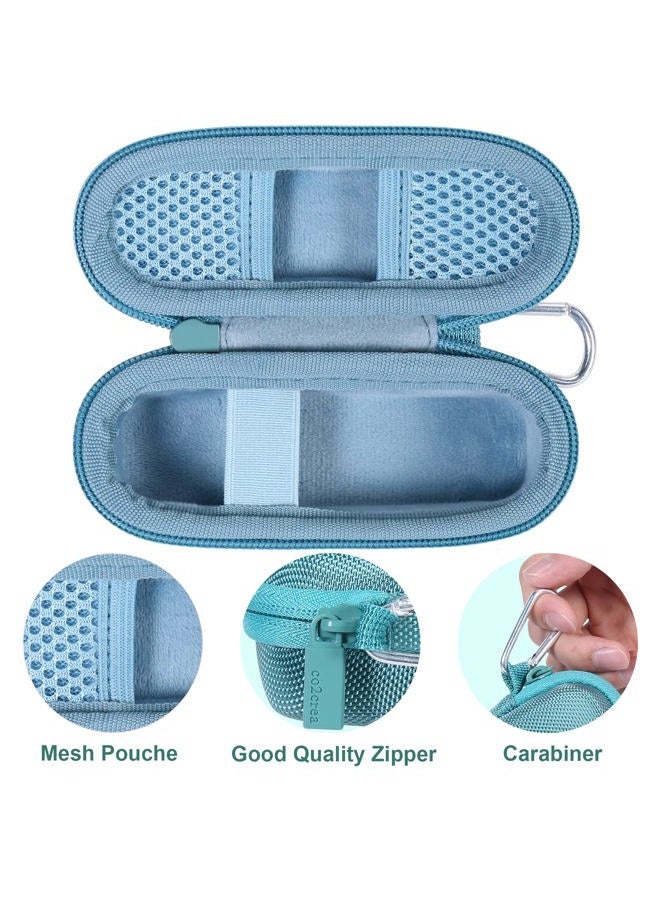 Co2Crea حافظة صلبة ورأس بديل متوافق مع جهاز إزالة شعر الوجه الكهربائي للنساء من فينيشينغ تاتش (حافظة زرقاء باريسية + رأس بديل) - Image 5