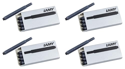 LAMY Black T10 Fountain Pen Ink Cartridges 4 Packs (LAM-T10-BLK4PAC) - Image 1