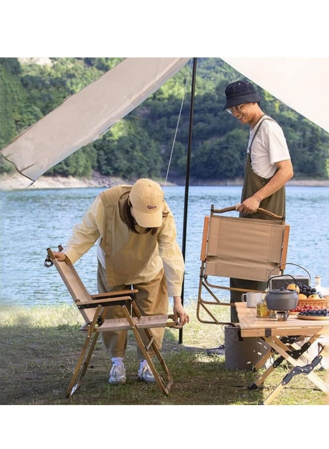 Max Strength Portable Outdoor Folding Chair Camping Leisure Chair Small Stool Lightweight - Image 2