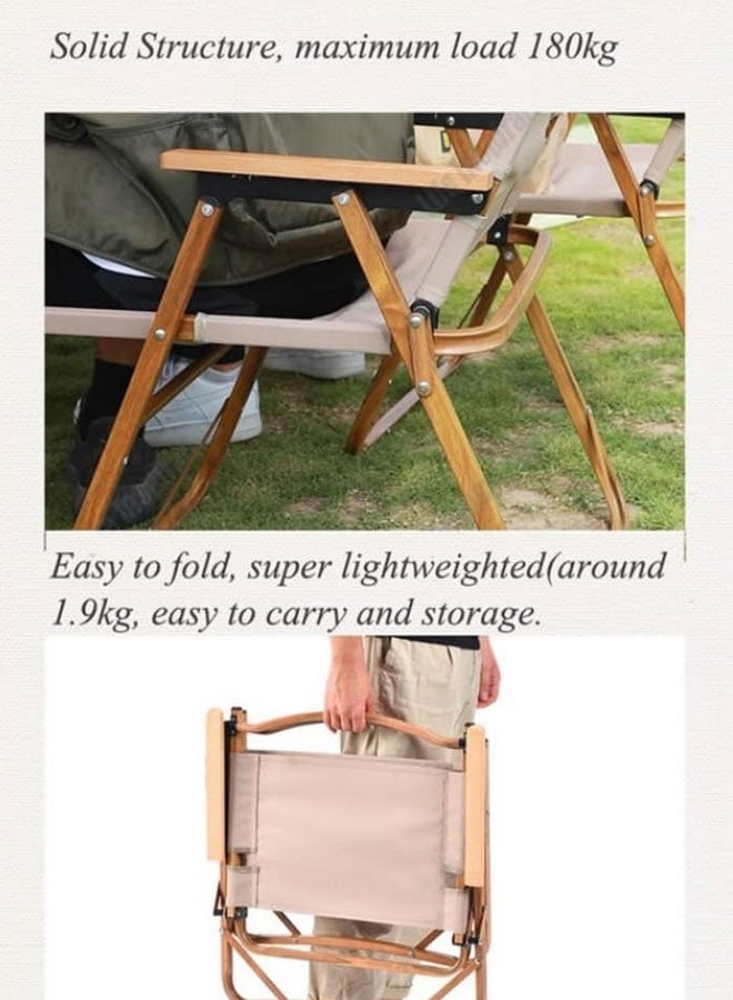 Max Strength Portable Outdoor Folding Chair Camping Leisure Chair Small Stool Lightweight - Image 5