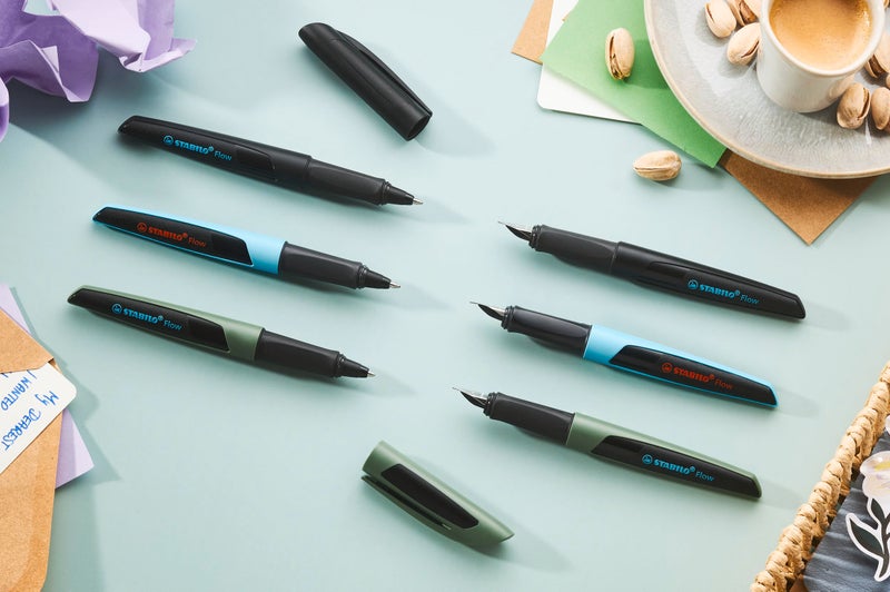STABILO Ball Point Pen | Flow | Khaki/Black - Image 5