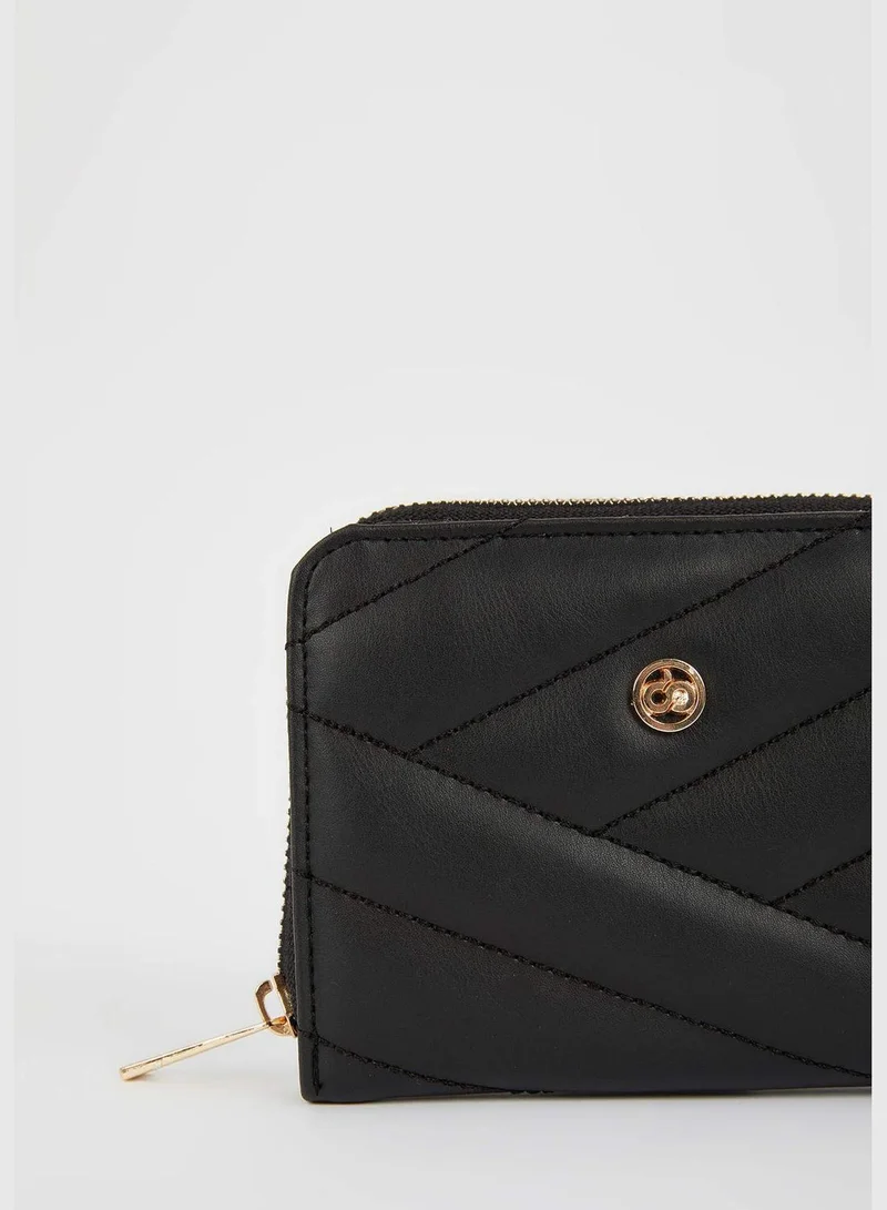 DeFacto Faux Leather Zip On Wallet
