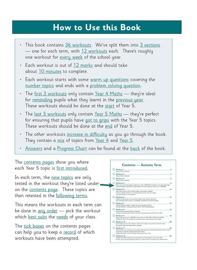 KS2 Maths 10-Minute Weekly Workouts - Year 5  - Image 3