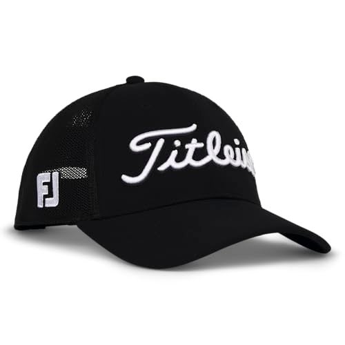 Titleist تايتليست تور بيرفورمانس مش غولف هات، أسود/أبيض - Image 2