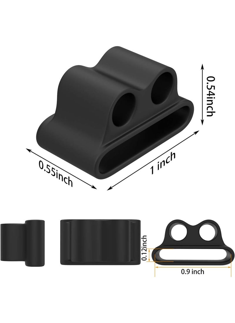 iKammo AntiLost Silicone Watch Strap Holder for AirPod Pro 2AirPod 3 2 1 Airpod Watch Band Holder Airpod Accessories Holder for Sports Exercise WorkingBlackWhite  - Image 2