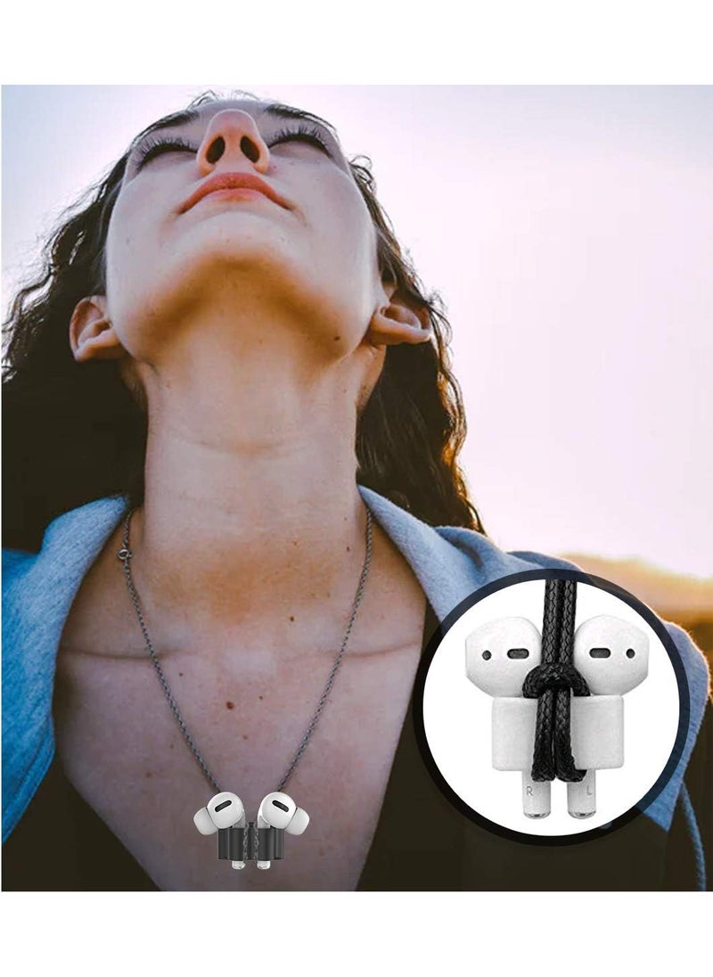 iKammo AntiLost Silicone Watch Strap Holder for AirPod Pro 2AirPod 3 2 1 Airpod Watch Band Holder Airpod Accessories Holder for Sports Exercise WorkingBlackWhite  - Image 5