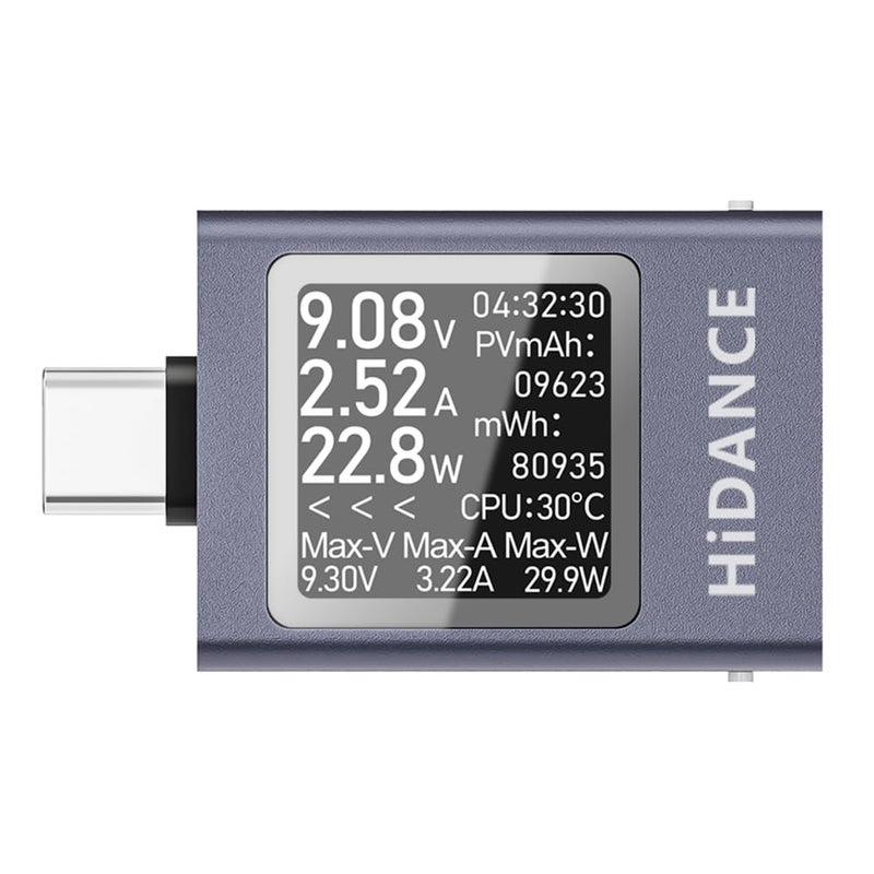 PD3 1 Digital Display DC Voltage Ammeter Power Meter Type C Charging Tester - Image 3