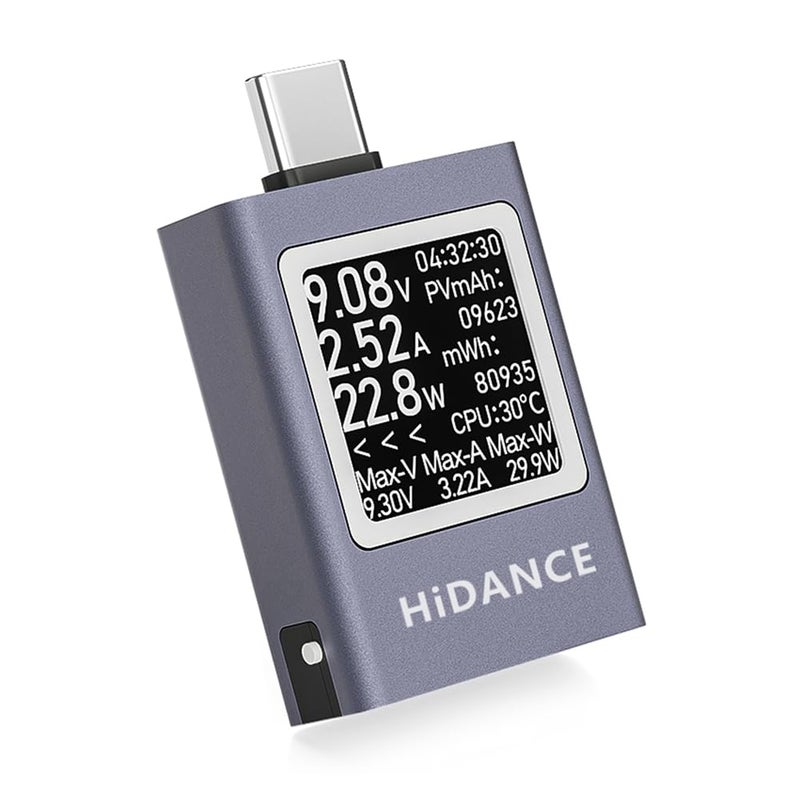 PD3 1 Digital Display DC Voltage Ammeter Power Meter Type C Charging Tester - Image 1