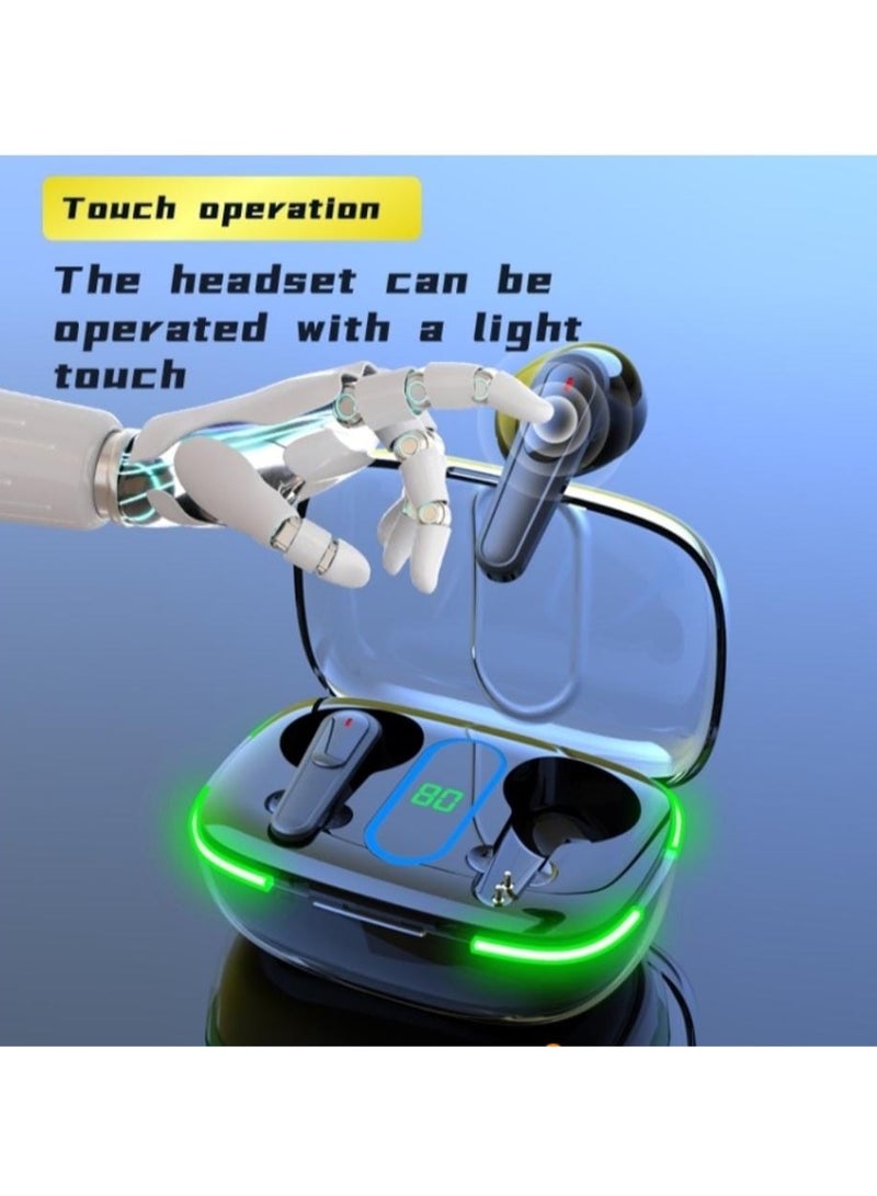 Display, Bluetooth 5.3, Noise Cancellation, 300mAh Charging CaseTrue Wireless Stereo Earphones with LED - Image 3