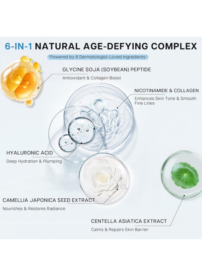 EELHOE Under Eye and Forehead Wrinkle Patches Duo, Collagen Hyaluronic Acid and Camellia Extract Facial Patches for Forehead Lines, Puffy Eyes, Dark Circles Bags and Revitalization - Image 3