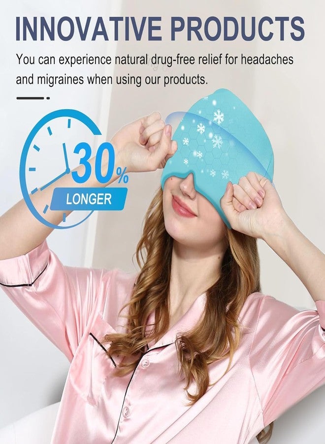 Blase enterprise Blase Migraine Relief Cap - Hot & Cold Therapy Headache Cap for Migraine, Sinus & Tension Relief | Thermax Gel Ice Head Wrap for Instant Comfort & Relaxation - Reusable Migraine Cap for Men & Women - Multicolor - Image 5