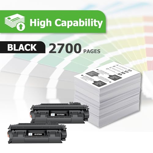 Aztech CF280A 80A Toner Cartridge Black M401dn Compatible for HP 80A CF280X 80X CF280A for HP LaserJet Pro 400 M401n M401dn MFP M425dn M401dne M401dw M425dw M401 M425 Printer Ink (2-Pack) - Image 3