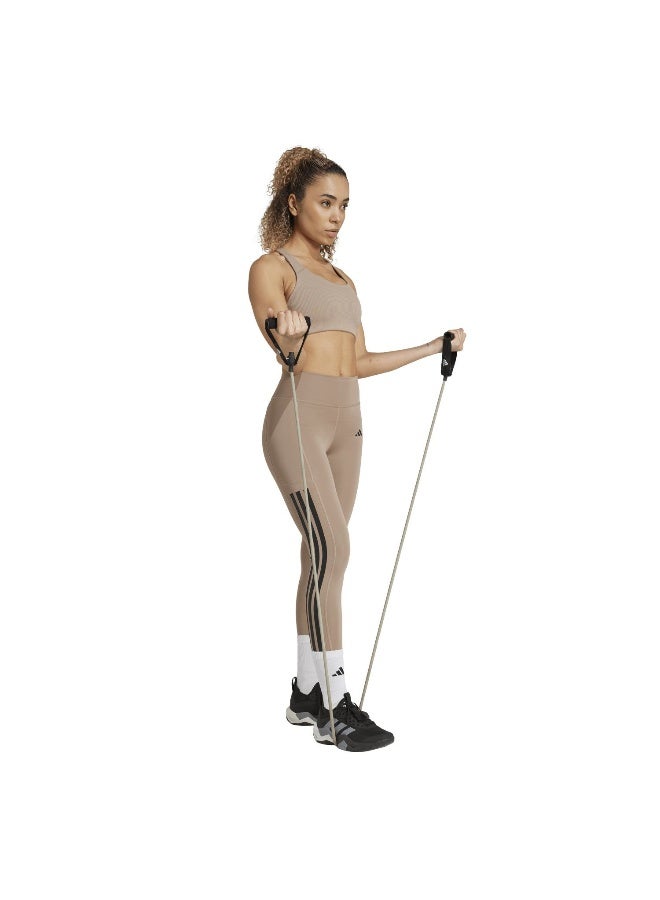Adidas Adidas Pwi Rib Ms Brown Workout Bra - Medium Support Bra For Women - Image 5