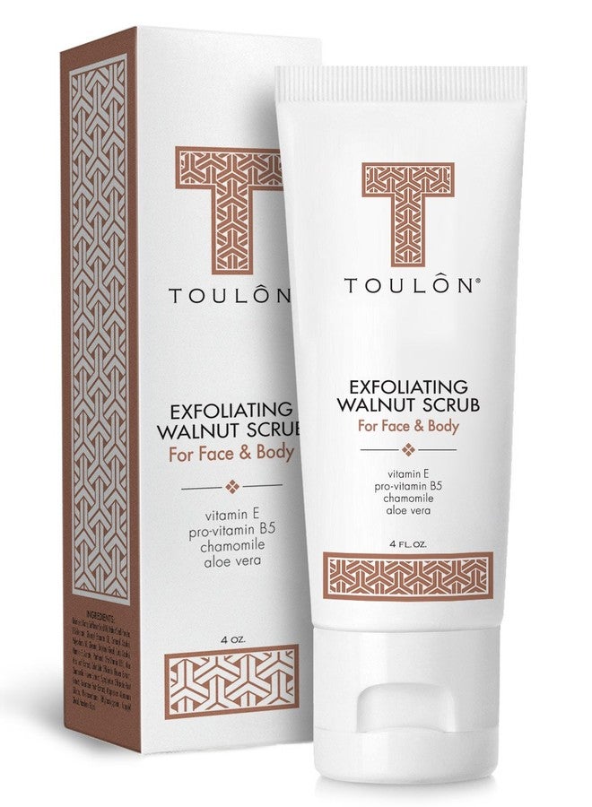 TOULON Exfoliating Face Scrub - Exfoliate Scrub - Face and Body; Walnut Facial Exfoliator. Great Exfoliant for Women or Men - Image 1
