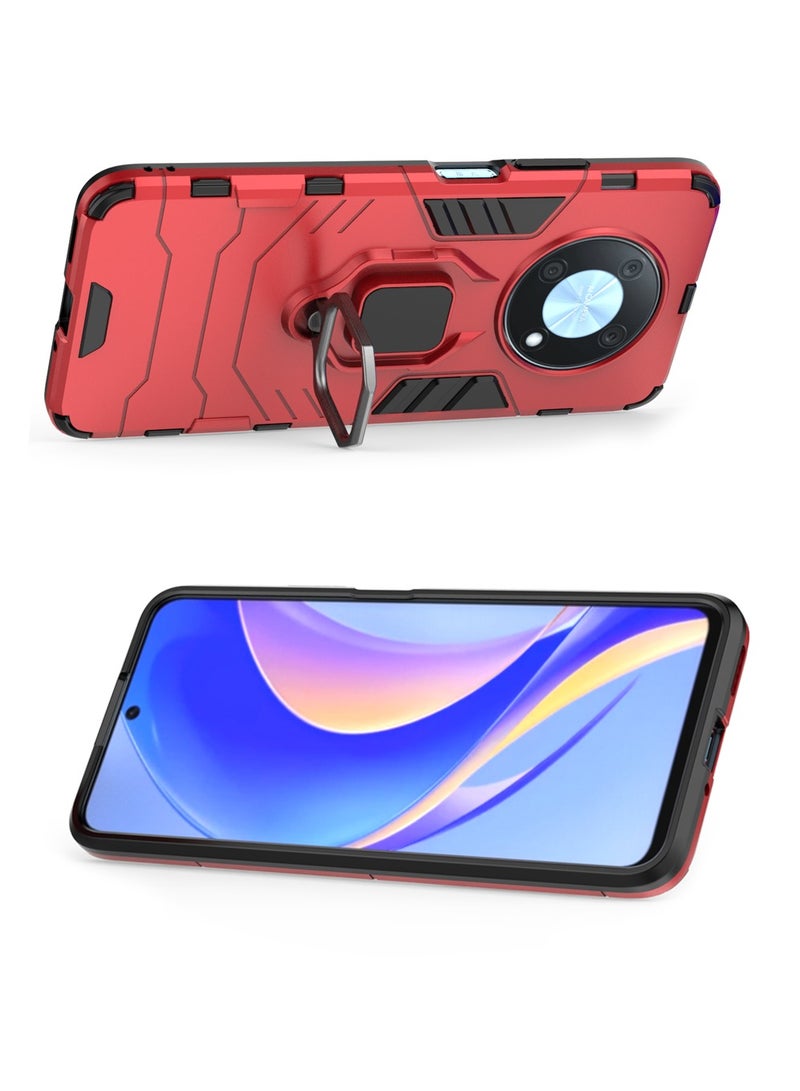 CaseNeo Huawei NOVA Y90 4G Case Cover with Bracket, Kickstand Shell Back Cover Scratch-Resistant Shock-Absorbing Protector Accessories Kickstand Stand Magnetic Car Ring Holder Protection  - Image 4