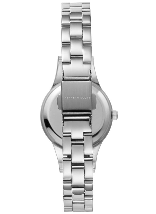 Kenneth Scott Women's Quartz Movement Watch, Analog Display and Stainless Steel Strap - K22517-SBSN, Silver - pzsku/Z1E05652697D717401CA7Z/45/_/1723787892/99457816-f6b5-409e-acc3-f58b694dcf1b