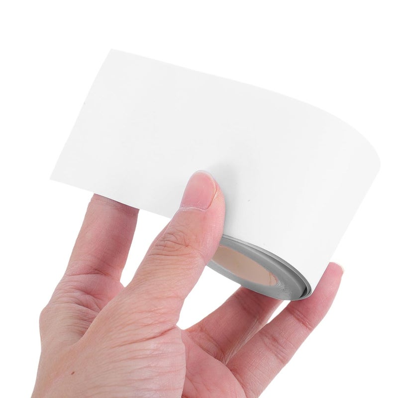 2Pcs Writable Blank Adhesive Craft Tape for Students, White Scrapbooking Sticker Tape Set (5Cm×5M + 10Cm×5M) for Journaling and Creative DIY - Image 3
