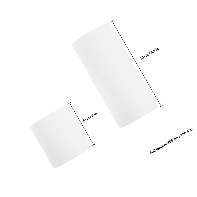 2Pcs Writable Blank Adhesive Craft Tape for Students, White Scrapbooking Sticker Tape Set (5Cm×5M + 10Cm×5M) for Journaling and Creative DIY - Image 2