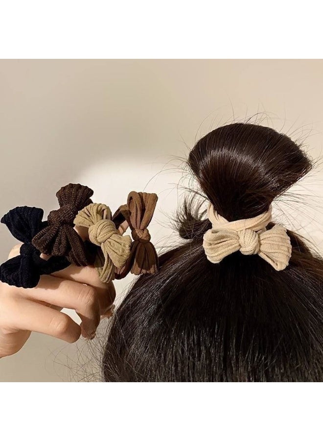 Set of 5 Elastic Hair Bands – Flexible and Secure Hair Ties – Suitable for All Hair Types for Daily Use - Image 2