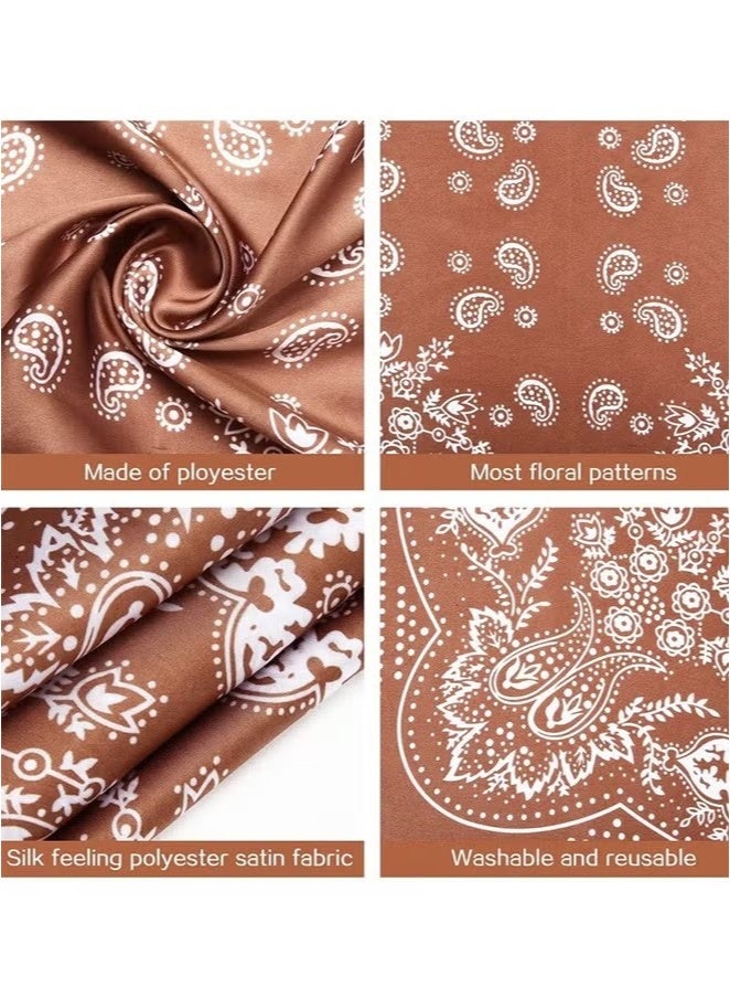 يا إلهي 3*27.5 بوصة وشاح للرأس للنساء والرجال عصابات ساتان عتيقة وشاح للرقبة وشاح مربع - Image 2