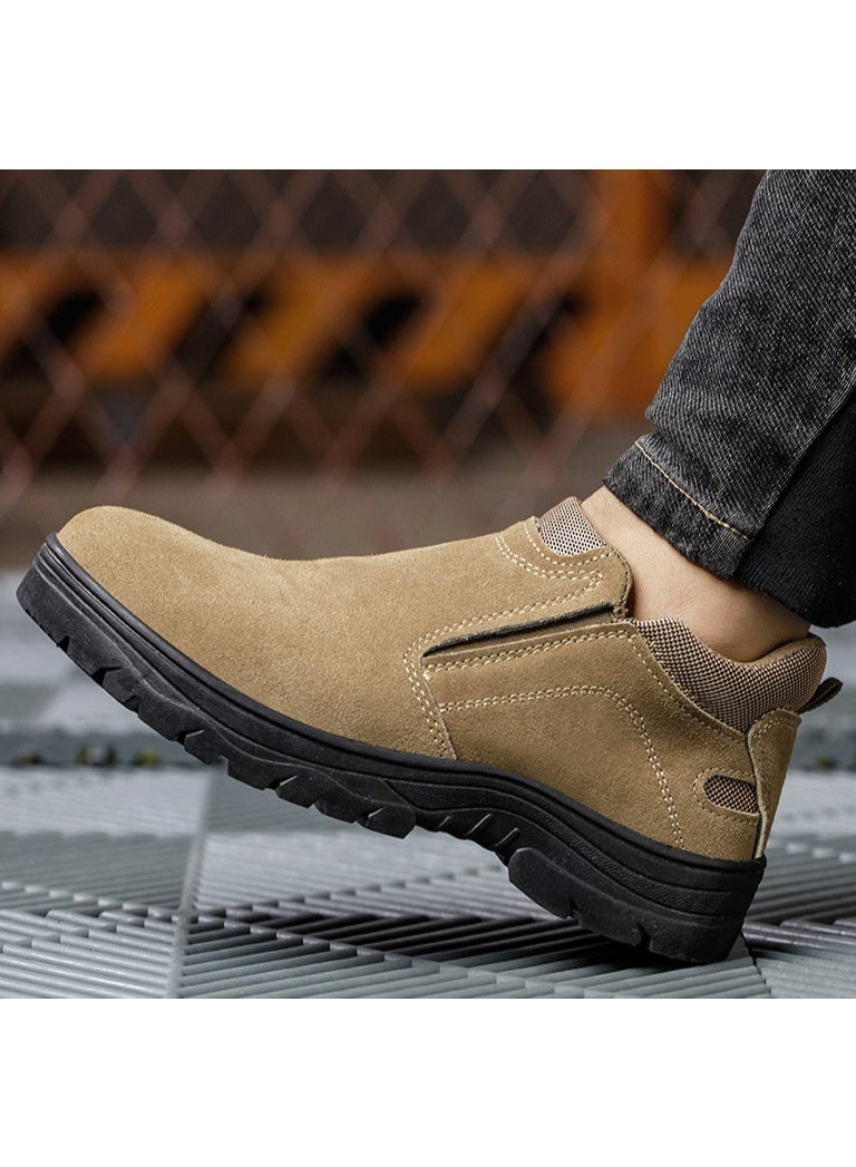 NIBEMINENT Men Anti Puncture Work Sneakers Breathable Safety Boots Male Soft Sole Wear Resistant Shoes Non-slip Protective Footwear - Image 2