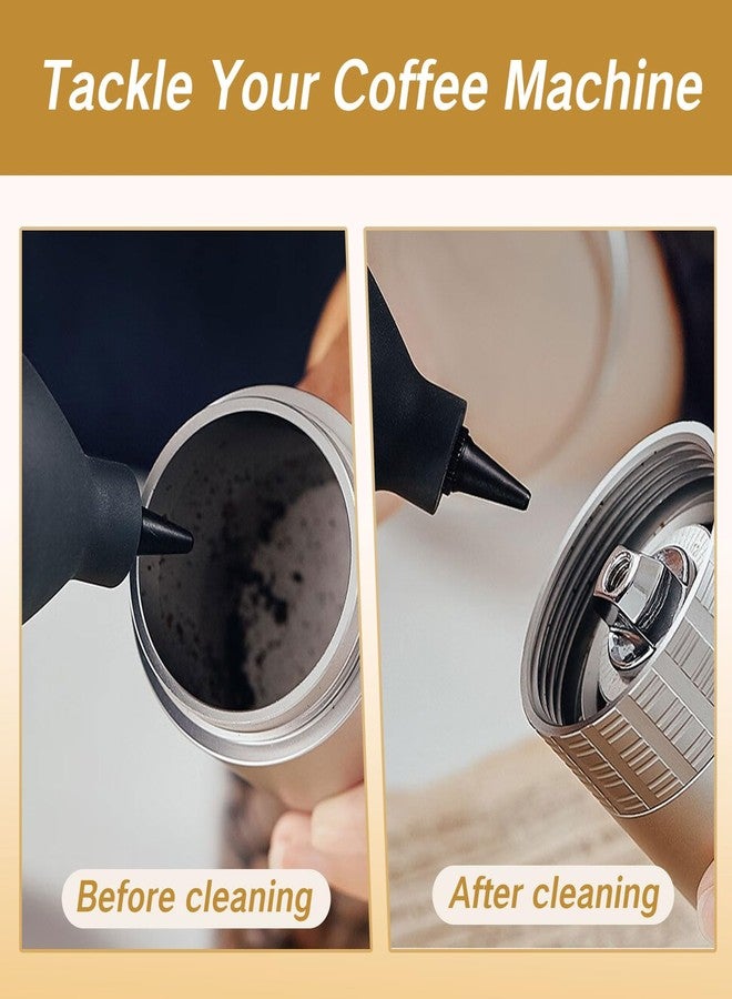 YAFIYGI 2 Pack Coffee Grinder Brush Tool Set Espresso Cleaner Manual Air Blower Tool for Camera Dust Walnut Wood Handle Barista Portable Filter Cleaning Accessories Espresso Rocket Tools - Image 5