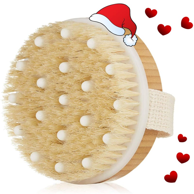 Zeutch Premium Face Scrubber Set, Facial Cleansing Brush for Exfoliator, Natural Bristle Face Scrubber for Lymphatic Drainage, Unclog Pores, Sensitive Skin, Reduce Ance, Glowing, 2 Pack - Image 1