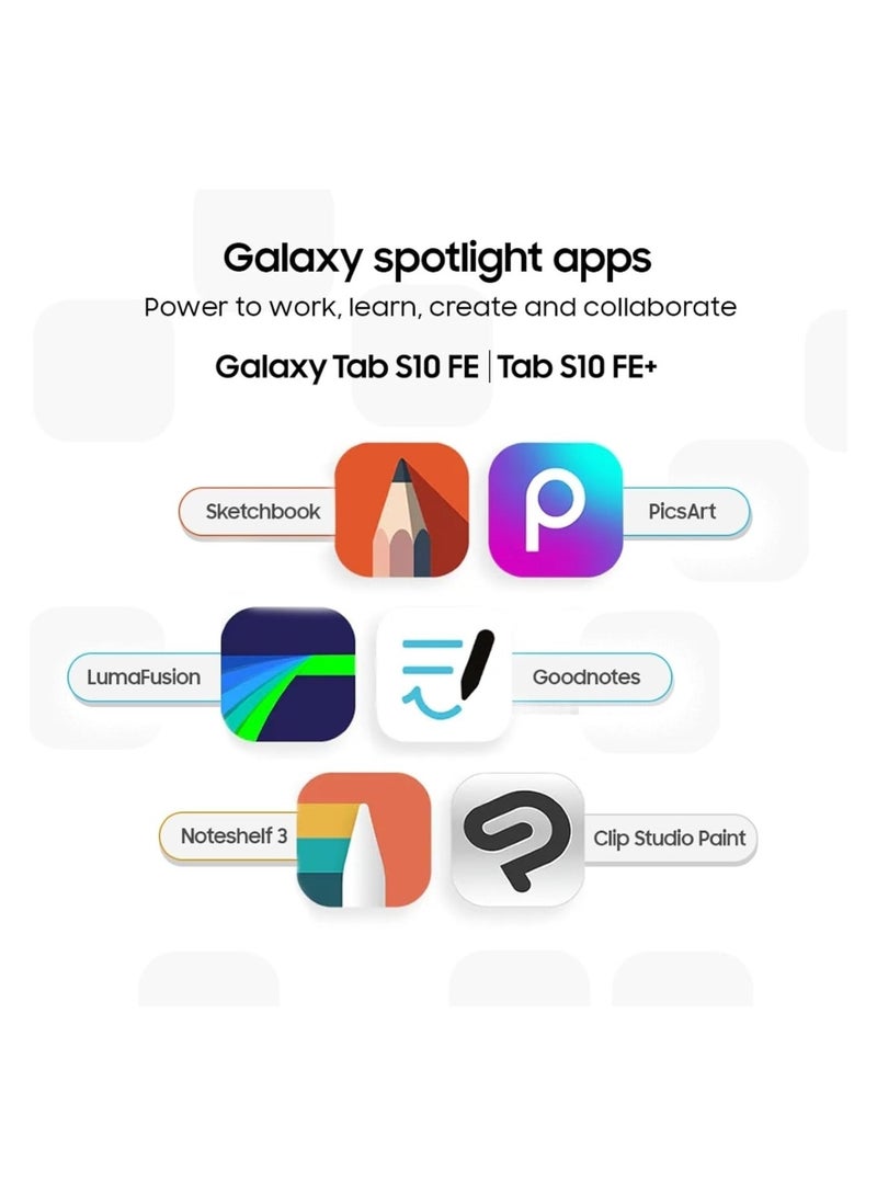 Samsung Galaxy Tab S10 FE+, S Pen in-Box, 27.7 cm (13.1-inch) Display, AI Writing, Desktop Mode, Pre Loaded Pro Apps, 8GB RAM, 128GB Storage, Wi-Fi Tablet, Silver (SM-X620) - Image 2