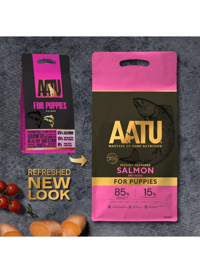 AATU 85/15 Complete Dry Puppy Food, Salmon 1.5kg - Image 4
