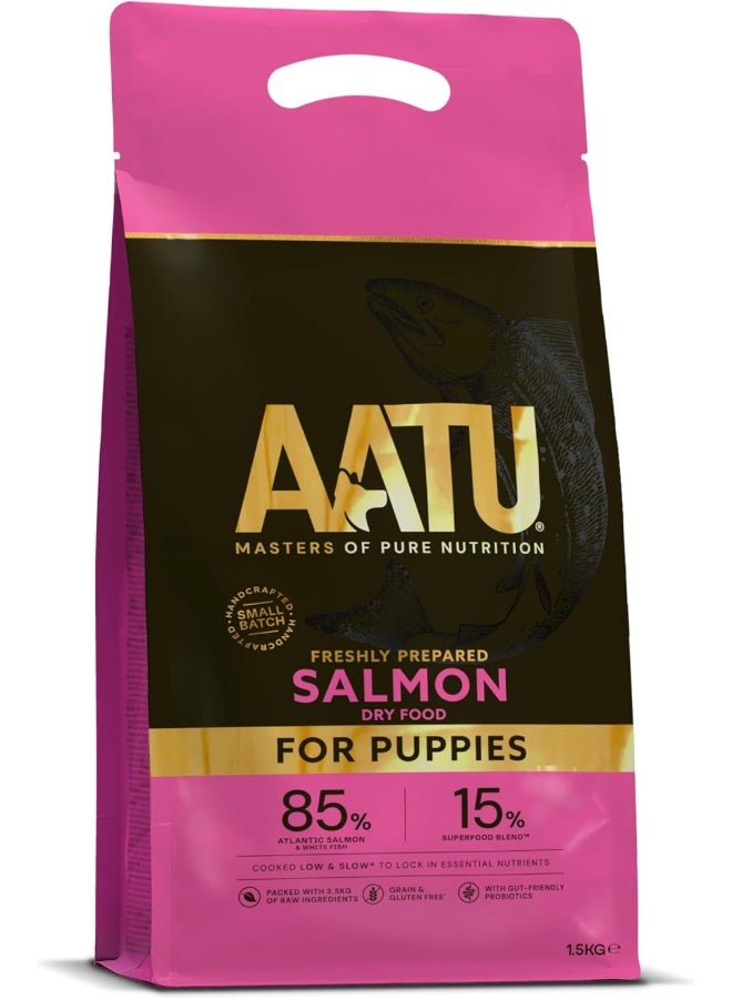 AATU 85/15 Complete Dry Puppy Food, Salmon 1.5kg - Image 2