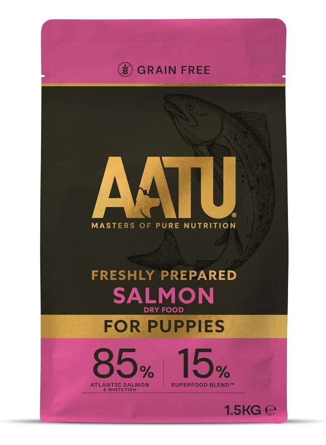AATU 85/15 Complete Dry Puppy Food, Salmon 1.5kg - Image 1