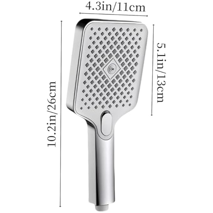 Shower Head High Pressure Power Shower Head with 3 Modes Universal Handheld Shower Head for Low Water Pressure - Image 2