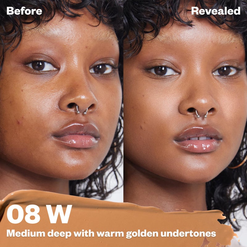 Kosas Revealer Concealer - Medium Coverage Makeup with Hyaluronic Acid, Conceals Dark Circles Under Eyes, Dark Spots and Blemishes + Brightens, Hydrates, Long-Lasting & Vegan,(Tone 08 W) - Image 2