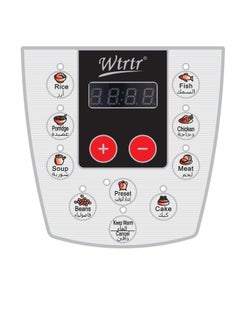 Wtrtr Wtrtr 6 L electric pressure cooker Electric Pressure,1000W Slow, Rice Cooker, Yogurt, Cake Maker, Steamer and Warmer, Silver.  - Image 2